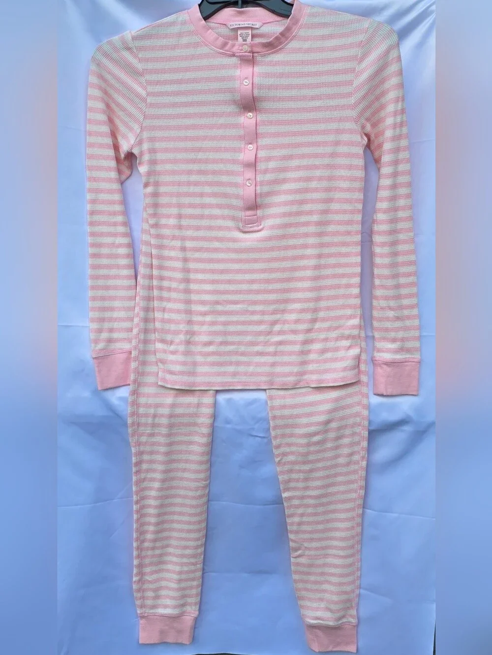 Victoria's SecretSoft Thermal Henley Long Pajama Set - Picture 2 of 5